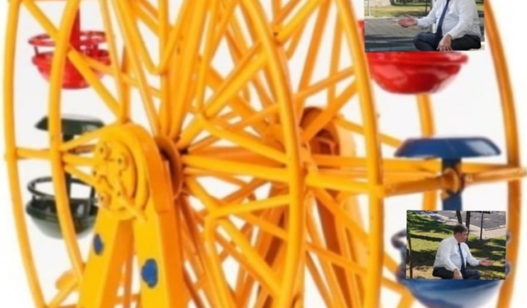 DÖNME DOLAP YAPILMASINI BEKLİYORDUK, UÇAN PARK MI YAPILDI???