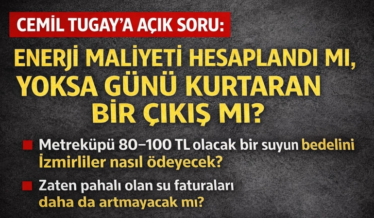 Cemil Tugay’a Açık Soru: