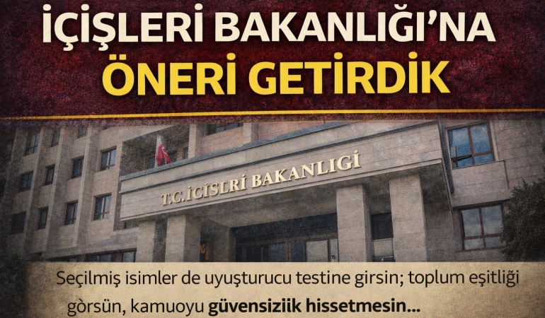 ÖNERİMİZİ CİMER ÜZERİNDEN YOLLADIK!!!