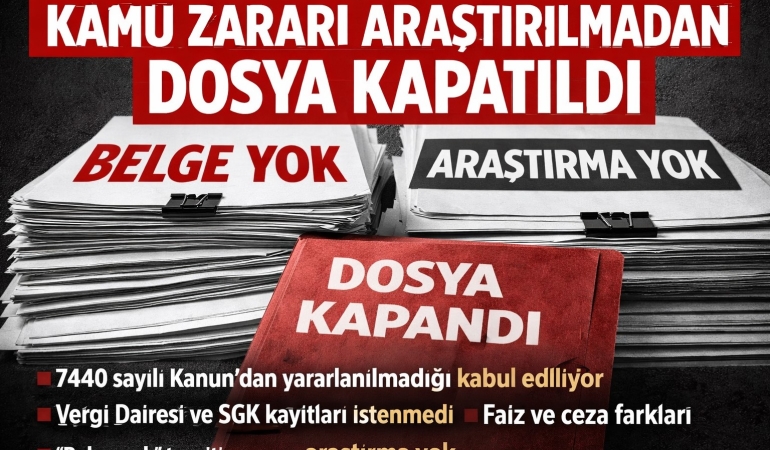 BELGE YOK AMA SUÇ DA YOK DENİLEMEZ